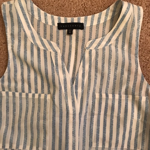 Sanctuary Sleeveless Striped Craft Top - Picture 4 of 4